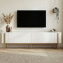 Nordure Nexus Mueble para TV Blanco y Dorado